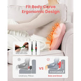 BOB AND BRAD Back Massager with Heat FSA Eligible, EZBack Corded Back Massager for Pain Relief Deep Tissue, Shiatsu Back Massage Pillow, Soothing Muscle Tension Upper & Lower Back Relief
