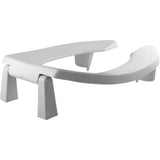 BEMIS 3L2155T 000 Medic-Aid 3" Lift Raised Open Front Plastic Toilet Seat, ELONGATED, Long Lasting Solid Plastic, White