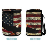 Bald Eagle USA Flag Car Trash Can,Car Accessory Interior Garbage Can