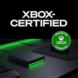 Seagate Game Drive for Xbox 2 TB External Hard Drive Portable HDD - USB 3.2 Gen 1, Black with built-in green LED bar
