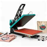 16x24 Heat Press Machine for T Shirts, Semi-Automatic Auto Open Heat Transfer Machine with Slide-Out Drawer, Infrared Laser Alignment