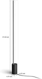 Philips Hue Signe Smart Color Changing Floor Lamp, Black, White and Color Ambiance, Pack of 1, Control with Hue App, LED Floor Lamp Compatible with Alexa, Google Assistant, and Apple HomeKit