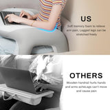 Lap Desk for Laptop, Memory Foam Arm Rest Support Gaming Pillow with Cup/Phone Pocket, Laptop Lap Desk for Working