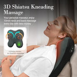 CuPiLo Cordless Back Massager FSA Eligible HSA, Shiatsu Neck Massager with Heat for Muscle Pain Relief, Kneading Massage Pillow for Neck, Back, Shoulder, Birthday Day Gifts for Women Men