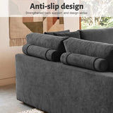 116" Modular Boneless Couch for Living Room