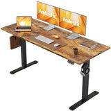 Agilestic Electric Standing Desk, 55 x 24 Inches Height Adjustable Desk, Sit Stand up for Work Office Home