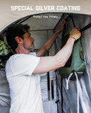 FanttikOutdoor Zeta A2 Pro Shower Tent 2 Rooms, Portable Privacy Shelter for Shower & Dressing, Instant Setup in 60 Seconds with Rainfly & Windproof, Ideal for Camping & Hiking, Fishing, Beach