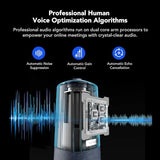 360 Pro Conference Room Camera and Microphone 2026 Upgrade, 3 AI Video Modes, Conference Webcam with Noise Suppression, All in One Webcam