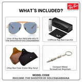 Ray-Ban x Dolce Gabbana Edition RB3138M SHOOTER Aviator Sunglass with Kit