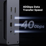 Thunderbolt 4 Dock 13-in-1 40Gbps Docking Station with Dual 4K@60Hz Single 8K Display, 90W Charging for Laptop