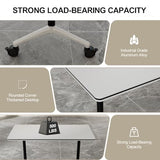 FIZHKR Folding Conference Room Table On Wheels
