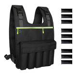 Adjustable Weighted Vest 2-18 LB, Soft and Washable to Keep Clean after Workout, Large Size Weighted Vest for Men and Women with Shoulder Pad, Chest Pocket for Phone and Keys