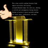 Podium Podium Acrylic Lectern Pulpit Clear Podium Stand, Floor Podium,Church Podium