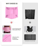 FeelinGirl Womens' Waist Trainer Tummy Control Waist Cincher Trimmer Belt with Hooks Steel Bones Slim Body Shaper Pink