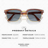 Persol PO3375S Square Shape Sunglasses With Official Eyewear Kit