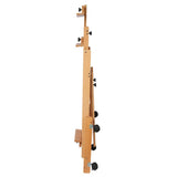 Heavy Duty Painting Easel Red Beech Wood Display Easel Stand Vertical & Horizontal Folding Sketch Easel H-Frame Artist Easel Oil Painting Easel Stand for Adults, Beginners, Artists