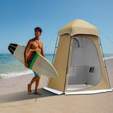 Camping Shower Tent, 7.9 FT Extra Tall Oversize Privacy Tent, Portable Outdoor Bathroom Toilet Tents with Floor, Easy Set Up Privacy Shelter for Dressing, Hiking, Fishing, UPF50+