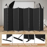 C-Hopetree 8 Panels Room Divider, 6 Ft Tall Indoor Folding Privacy Screen, Portable Partition Separator