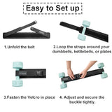 Hip Thrust Belt for Dumbbells,Booty Belt for Hip Thrust Slip-Resistant Padding