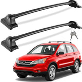 Tuyoung Lockable Roof Rack Cross Bars Compatible with Honda CRV CR-V 2007-2011 EX EX-L LX 2.4L L4, 220lbs Aluminum Heavy Duty Crossbar Roof Rail Rooftop Cargo Luggage Racks Carrier Black Accessories