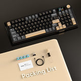 Wireless Mechanical Keyboard, TFT Screen & Knob, Tri-Mode BT5.0/2.4GHz/USB-C Hot Swappable Custom