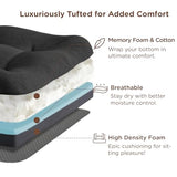 Codi 6 Pack Dining Chair Cushions, Thick Chairs Pads for Indoor Kitchen