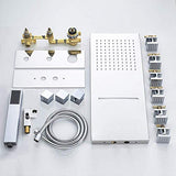 Thermostatic Bathroom Rain Waterfall Shower Faucets POLGDW