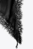 Women's Satin Lace Dress Asymmetric Cocktail Mini Dress Layering Essentials Elegant Dresses Date Night Outfits(Black,L)