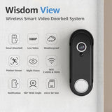 Wireless Smart Video Doorbell System,7" Touchscreen Display,1080P Video Doorbell Camera with Motion Detection