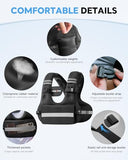 TAEVNO Adjustable Weighted Vest for Women Men, 6-12lb Comfort Fit - U-Shaped Ergonomic Weight Vest with 6 Removable Iron Sandbags, Large Front Mesh Pocket & Reflective Strips, Ideal for Running, Walking, Strength Training, HIIT, Cardio Workouts（Black)