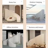 Aeovot Folding Room Divider Screen Paper, Partition Room Dividers Portable