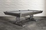 Nixon Billiards - Birdy Slate Billiard Pool Table - Grayson Grey (Club Master II, 7 ft,No Whiteglove,Dining top and Bench 2)