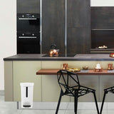 Cabilock Step On Trash Can with Foot Pedal Versatile Waste Basket for Bathroom Kitchen and Car