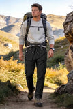 GINGTTO Mens Cargo Pants Slim Fit Black Stretch Cargo Joggers Men with Pockets Elastic Waist 34W×30L