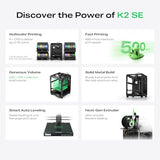 Creality K2 SE 3D Printer, Max High-Speed
