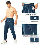 NORTHYARD Men's Athletic Running Pants Lightweight Quick-Dry Joggers Gym Seablue S