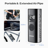 INNOVV P1 Aluminum Tire Inflator Portable Air Compressor, 3X Faster 150PSI Cordless Car Air Pump with Auto-Shutoff, Motorcycle Pumps