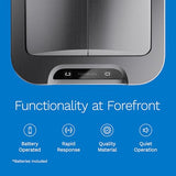 hOmeLabs - 13 Gallon Kitchen Trash Can - Retractable Automatic Sensor Butterfly Lid, Space-Saving Design, Easy to Clean - Dark Stainless Steel