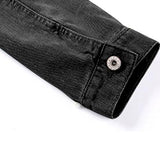 Hixiaohe Spring Summer Jean Jacket for Women Trendy Half Sleeve Button Down Short Denim Jacket Retro Cropped Trucker Coat