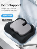 Benazcap Large Memory Foam Office Chair Cushion Seat Pad, Ergonomic Seat Cushion for Sciatica