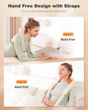 KNQZE Neck and Shoulder Massager with Heat, Cordless Back and Neck Massager, Upgraded Graphene Heating, 4D Shiatsu Deep Kneading Massage for Shoulder, Back Pain Relief (Beige)