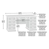 Sauder Heritage Hill Executive Desk, Classic Cherry finish