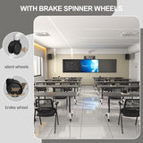 Conference Room Table on Wheels 6 Pack Folding Modern Mobile Conference Table Rectangle Foldable Large Meeting Training Tables