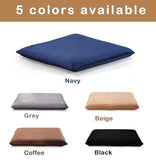 Augld Square Chair Seat Cushion Memory Foam Chair Cushion for Kitchen, Dining,Office or Car 18x18 in Coffee