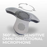 Bluetooth Conference Speaker with Microphone, Portable Wireless Speaker for Office Desk, Computer, and Laptop, Bluetooth Microphone for Conference Room