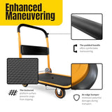 Foldable Platform Truck Push Dolly 330 lb Capacity 28.75" x 18.75" x 33" Heavy‑Duty
