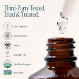 Cliganic Organic Castor Oil, 100% Pure (32oz with Eyelash Kit) - For Eyelashes, Eyebrows, Hair & Skin | Natural Cold Pressed Unrefined Hexane-Free