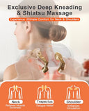 JZBRAIN Neck and Shoulder Massager with Heat : Cordless Kneading Neck Massager for Pain Relief Deep Tissue - 3 Modes, 2 Intensity & 2 Heat Settings, Hands-Free Daily Comfort for Office and Home Use