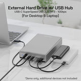 Avolusion PRO-G1 12TB USB 3.2 Gen 2 (10Gbps) USB-C External Hard Drive