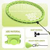 JKSHMYT Infinity Weighted Hula Exercise Hoop, for Adults Women Weight Loss Plus Size, 26/30 Detachable Links